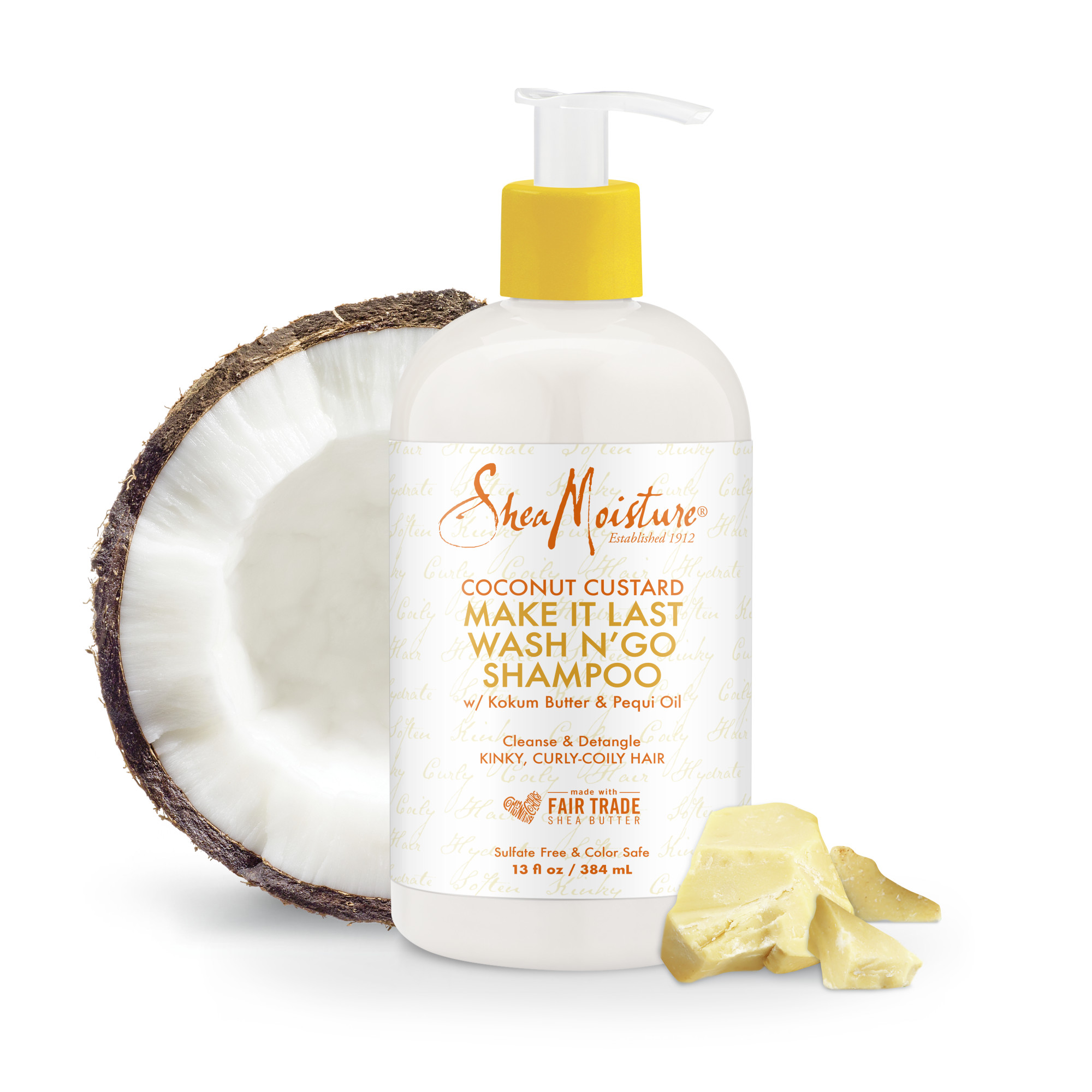 SheaMoisture Wash N' Go Shampoo Phthalate Free Shampoo to Cleanse and Detangle Curly Hair, 13 oz - image 5 of 8