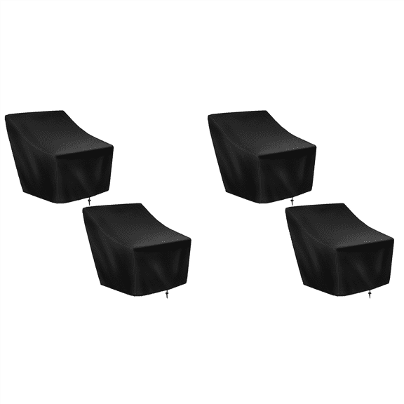 Patio Chair Covers,4 Pack Waterproof Outdoor Lounge Deep Seat Furniture Cover,Single Garden Sofa Cover 27X31X40In