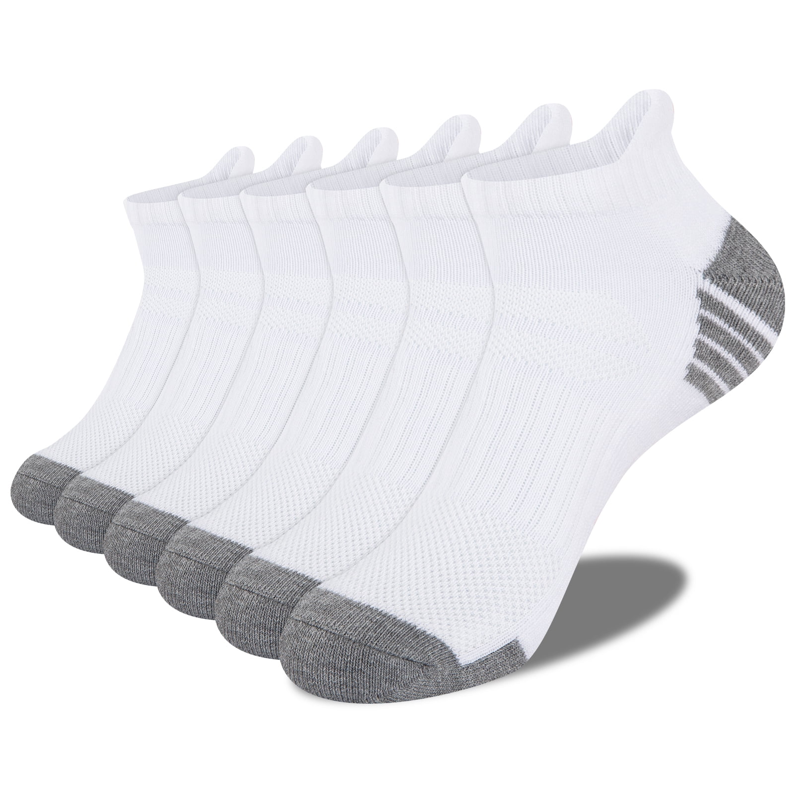 EALLCO Mens Ankle Socks Low Cut Socks for Men Running Cushioned Non