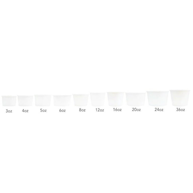 UNIQIFY 16 oz White Paper Drink Cups