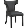 thumbnail image 1 of Hawthorne Collection Chaise de Salle à Manger en Similicuir Noir, 1 of 4