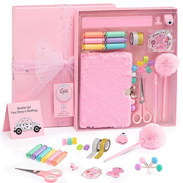 Kit de diario Happy LolLime Pink DIY para niñas de 8 a 14 años