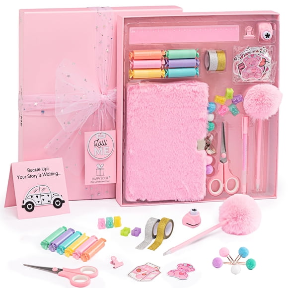 Kit de diario Happy LolLime Pink DIY para niñas de 8 a 14 años