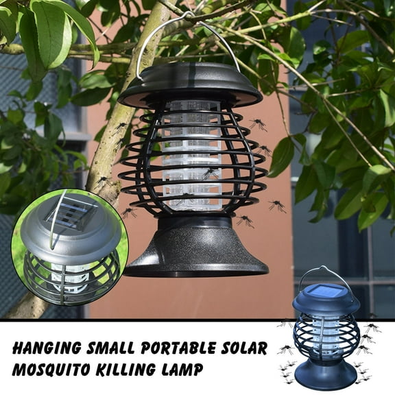 Aidoshy Bug Zapper,Mosquito Zapper for Outdoor and Indoor Solar Powered Portable Electric Mosquito Lamp Solar Mosquito K iller Lamps