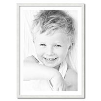 ArtToFrames 28x40 Matted Picture Frame with 24x36 Single Mat Photo Opening Framed in 1.25 Satin White Frame and 2 Crisp Mat (FWM-3966-28x40)