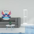 thumbnail image 2 of Swan Sculpture Statue Acrylic Table Centerpiece Lightweight Clear Print Home Office Living Room Decor, 2 of 8