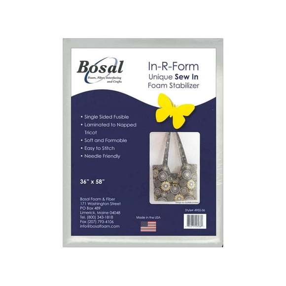 1PK Bosal In-R-Form Fusible Foam Stabilizer 36 x 58 in. White