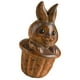 thumbnail image 2 of Pequeño conejo tallado en madera, adorno decorativo DIY para llavero o collar, 2 of 8