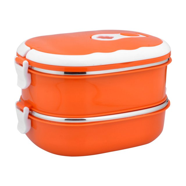 Ynlkorvg Food Storage Hot Food Container Rectangular Insulation Box Stainless Steel Lunch Box Food Storage Container Children's Hot Food Insulation Box