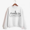 thumbnail image 2 of frariair Women's Letter Graphic Pullover Hoodie Round Neck Long Sleeve Loose Fit Casual Sweatshirt With Urban Print Design White L, 2 of 3