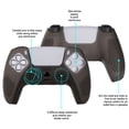 thumbnail image 3 of PlayVital Clear Black 3D Studded Edition Anti-Slip Silicone Cover Skin for PS5 Controller, Soft Rubber Case for PS5 Wireless Controller with 6 Clear Black Thumb Grip Caps, 3 of 9