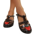 thumbnail image 4 of Xijirk Sandals Women Adjustable Ankle Strap Jelly Hollow Weave Translucent Flat Sole Sandals for Daily and Beach Wear,7.5, 4 of 8