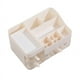 thumbnail image 1 of Organizador de maquillaje blanco con 3 cajones, almacenamiento de plástico para el cuidado de la piel y cosméticos para encimera de tocador, organización de perfumes y encimeras, 1 of 5