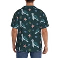 thumbnail image 5 of Xecao offers the Cute Turtle for Men's Casual Short-sleeved Shirt, a button-up collared shirt with a pocket, perfect for beach vacations and yacht travel in the Medium size., 5 of 7