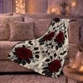 thumbnail image 6 of Gothic Dahlia Bat Motif, Cozy Friendship Quote Scene, Warm Flannel Blanket for Living Room and Reading Nook with Detailed Artwork, Art Lovers Friendship Gift, Artistic Home Decor, 6 of 9