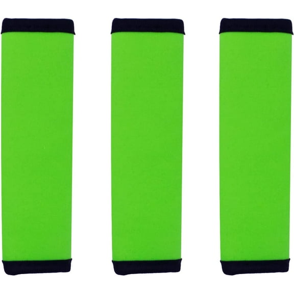 3 Packs Neoprene Luggage Handle Wraps-Handle Grip Luggage Identifier for Travel Bag Luggage Suitcase, Green