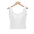 thumbnail image 4 of Women's Tanks & Product Title Shelf Bra Camisoles Adjustable Spaghetti Strap Tank Tops Basic Layer, 4 of 5