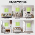 thumbnail image 6 of Framed Canvas Wall Art for Living Room Lemon Yellow Green Stripes Wall Decor, Vertical Striped Aesthetic Paintings for Bedroom Office Kitchen Bathroom, Ready to Hang Artwork Wall Pictures 8x8 Inch, 6 of 9