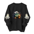 thumbnail image 2 of Meichang Oversized Sweatshirts Women Halloween Ghost Graphic Sweatshirt Party Tops Fall Long Sleeve Crewneck Sweatshirts Holiday Cozy Pullover, 2 of 5