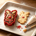 thumbnail image 6 of Christmas Mini Pie Molds, Festive Holiday Baking Tool Set with Press Design for Making Delicious Seasonal Pastries and Tarts (Reindeer), 6 of 6
