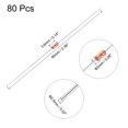 thumbnail image 2 of Uxcell 80pcs 20K Ohm NTC Thermistors Resistors, MF58 3950B 1% Thermistor Temperature Sensors, 2 of 6