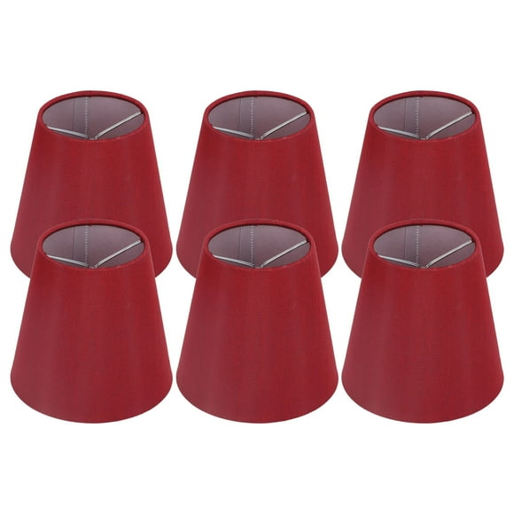 Lamp Shade, 6PCS Fabric Lampshade Modern Simple Light Transmission Table Lamp Shade Lamp Cover For E14 Bulb Miniature Bulb For Ceiling Lamp Table Lamp Floor Light