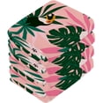 thumbnail image 3 of GZHJMY 4PCS Tropical Birds and Palm Leaves Towels Cotton Washcloths Set,Quick Drying & Absorbent Soft Bathroom Hand Towel Lightweight & Portable Fingertip Towel, 3 of 7