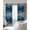 Navy,Azure,Blue, variant on Vintage Minimalist Blackout Curtains for Bedroom/Living Room, Thermal Insulated Kitchen Curtains, Deep Blue Abstract Tie-dye Texture Grommet Darkening Window Treatment Drapes 42"x45"x2