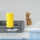 thumbnail image 2 of Jarrón de flores de y estatua de gato, figura decorativa de resina, adorno de escritorio coleccionable para mesa, sala de estar, entrada, es, 2 of 8