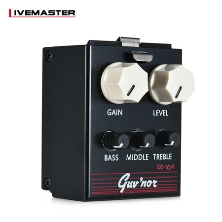 BIYANG LiveMaster Series DS-164 Distortion Guitar Effect Pedal Module Built-in 3-Band EQ True