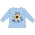 thumbnail image 3 of Inktastic Bee Kind Bees and Sunflower Boys or Girls Long Sleeve Toddler T-Shirt, 3 of 5