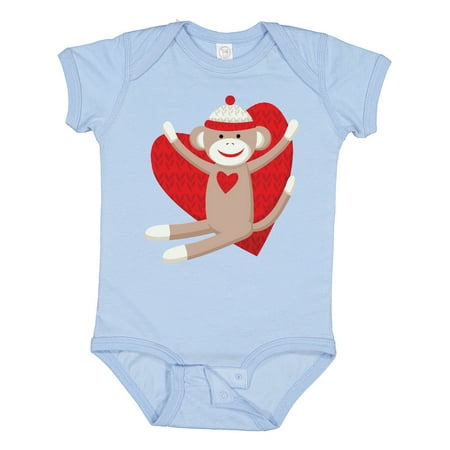 

Inktastic Hug Sock Monkey Gift Baby Boy or Baby Girl Bodysuit