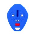 thumbnail image 2 of SEGADEN Silicone Cover Protector Case Holder Skin Jacket Compatible with MITSUBISHI 4 Button Remote Key Fob CV4522 Deep Blue, 2 of 4