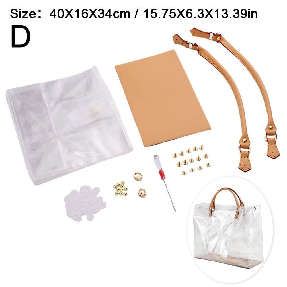 Clear PVC DIY Tote Bag Handbag Making Kit Handmade Gift Bags Craft To Sell/