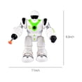 thumbnail image 3 of Green Walking Robot Toy Space Fighter Robot Manually Launches Sucker Soft Model For Children, 3 of 8