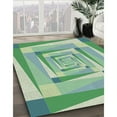 thumbnail image 3 of Ahgly Company Machine Washable Indoor Rectangle Transitional PaleGreen Area Rugs, 5' x 8', 3 of 7