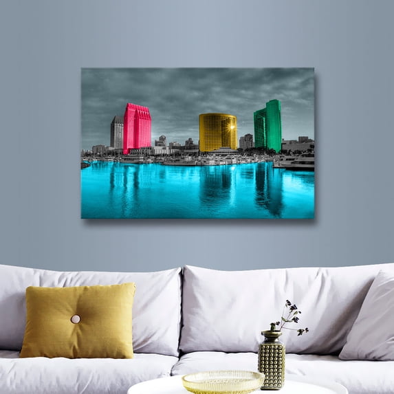 ArtWall Revolver Ocelot "San Diego" Gallery-Wrapped Canvas