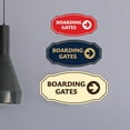thumbnail image 4 of Signs ByLITA Victorian Boarding Gates ABS Plastic | Laser Engraved | Easy Installation | Elegant Design Sign (Black /Gold) - Small, 4 of 8