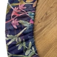 thumbnail image 5 of Ambesonne Spring Fitted Round Tablecloth, Watercolor Art Leaves Plot, 56"- 60" Diameter, Pale Caramel and Lavender, 5 of 5