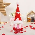 thumbnail image 2 of AZXY Stuffed Animals Valentines Day Decorations,Valentine Tabletop Decor,Valentines Day Gifts Under $10,Knitted Gnome Plush with Lights Valentine Tabletop Decor, 2 of 7