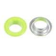 thumbnail image 4 of 200 Set Round Grommets 8mm Dia Metal Eyelets with Washers for Scrapbooking Shoes Clothes Leather Canvas, Neon Green, 4 of 6
