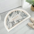 thumbnail image 2 of facefd Floor Rug Soft Indoor Decor Wide Applications for Kitchen Doorway Bedroom Shower Semi-circle, 2 of 9