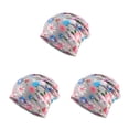 thumbnail image 3 of Gorro Beanie Pre-Atado Hijab Turbante Ajustable Qarigey Protección para los oídos Hairband Caps Bonnet Flor gris Type1 NO1, 3 of 6