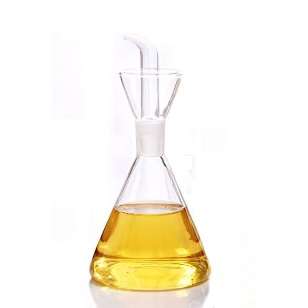 Dispensador de aceite de oliva ELETON Botella de vidrio con boquilla antigoteo - Botella dosificadora de aceite