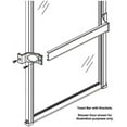 thumbnail image 3 of Gordon Glass® Bright Chrome Towel Bar with Black Nylon Brackets for Bypass Framed Shower Door - 35" Long, 3 of 3