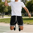 thumbnail image 2 of Athletic Shorts for Men with Pockets Basketball Shorts Lightweight Quick Dry Gym Workout Shorts for Men, 2 of 6