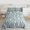 thumbnail image 2 of Homewish Funny Kawaii Owl Bedding Comforter Set, Cute Cartoon Animal Twin Comforter Sets, Teens Kids Boys Girls Reversible Bedding Set, Breathable Home Decor, 2pcs, 2 of 8