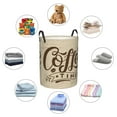 thumbnail image 6 of Kll Coffee Time Waterproof Foldable Laundry Hamper Bucket With Handles For Storage Bin,Kids Room,Home Organizer (Small), 6 of 8