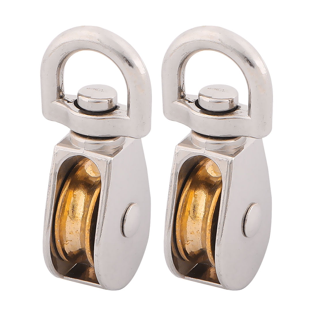 Factory Zinc Alloy Hardware Single Rope Pulley Block Silver Tone 20mm