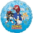 thumbnail image 2 of Anagram Sonic Video Gamers 9th Birthday Party Supplies Hedgehog Foil Balloon Bouquet Decorations, 2 of 7